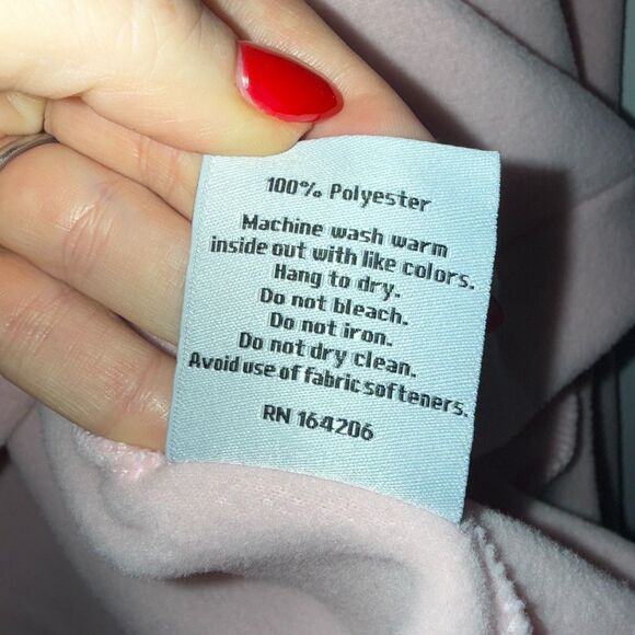 Tuckernuck Dudley Stephens Scalloped Ruffle Trim In Vello Fleece - Pale Pink XXL - Picture 5 of 5